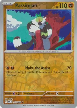 118/193 Passimian Reverse Holo Paldea Evolved Pokémon Card