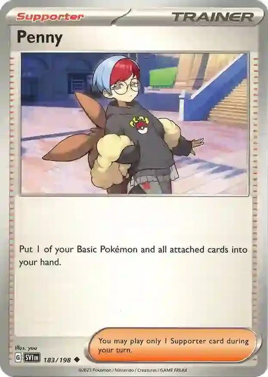 183/198 Penny Scarlet & Violet Base Set Pokémon Card