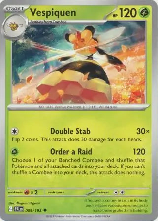 009/193 Vespiquen Paldea Evolved Pokémon Card