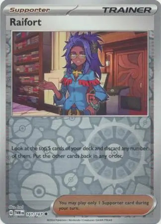 161/167 Raifort Reverse Holo Twilight Masquerade Pokémon Card