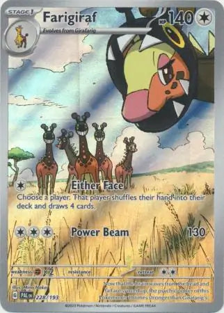 228/193 Farigiraf Paldea Evolved Pokémon Card