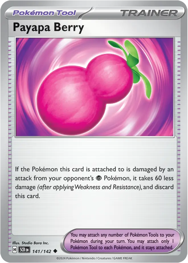 141/142 Payapa Berry Stellar Crown Pokémon Card