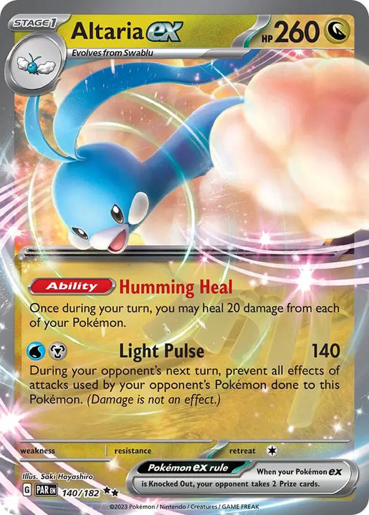 140/182 Altaria ex Paradox Rift Pokémon Card