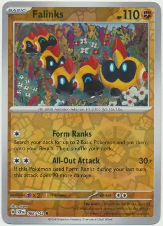 088/142 Falinks Reverse Holo Stellar Crown Pokémon Card