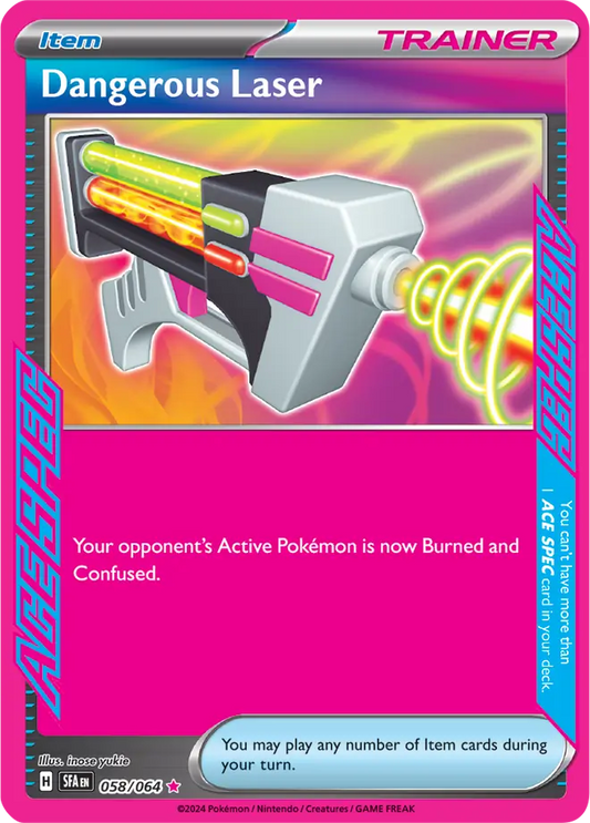 058/064 Dangerous Laser Shrouded Fable Pokémon Card