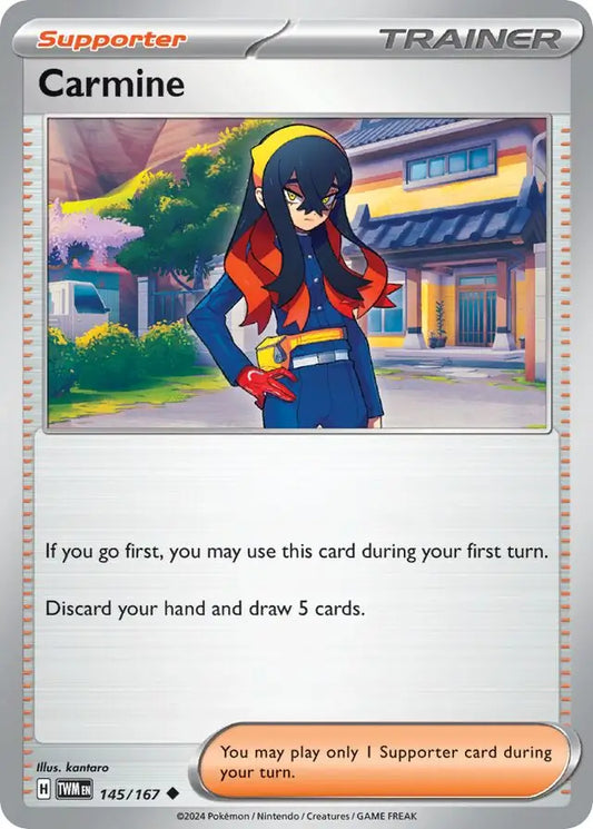 145/167 Carmine Twilight Masquerade Pokémon Card