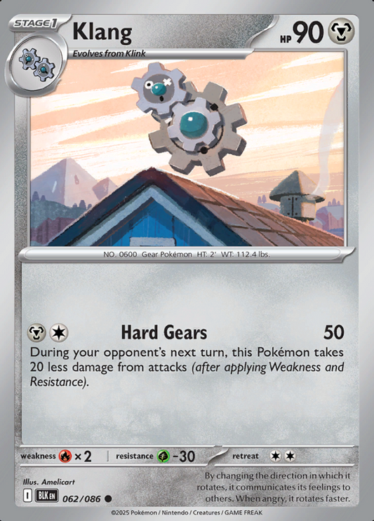 062/086 Klang Black Bolt Pokémon Card