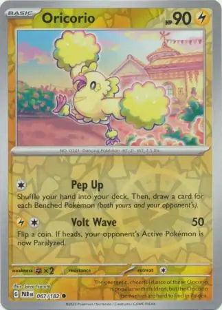 067/182 Oricorio Reverse Holo Paradox Rift Pokémon Card