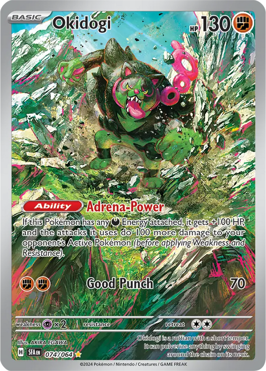 074/064 Okidogi Shrouded Fable Pokémon Card