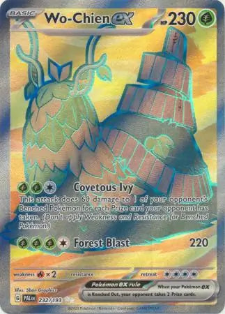 232/193 Wo-Chien ex Paldea Evolved Pokémon Card