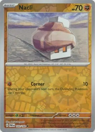 102/182 Nacli Reverse Holo Paradox Rift Pokémon Card