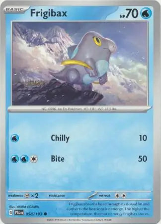 058/193 Frigibax Paldea Evolved Pokémon Card