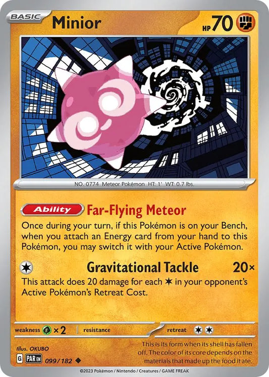 099/182 Minior Paradox Rift Pokémon Card