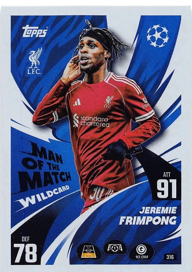 316 Jeremie Frimpong (Liverpool) Man of the Match Wildcard