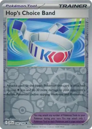 148/159 Hop's Choice Band Reverse Holo Journey Together Pokémon Card