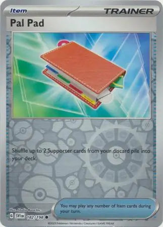 182/198 Pal Pad Reverse Holo Scarlet & Violet Base Set Pokémon Card