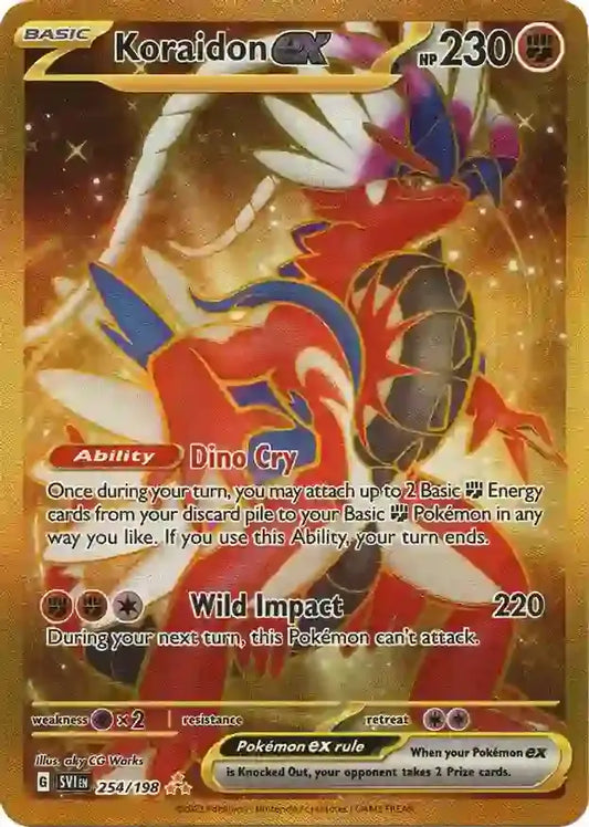 254/198 Koraidon ex Scarlet & Violet Base Set Pokémon Card