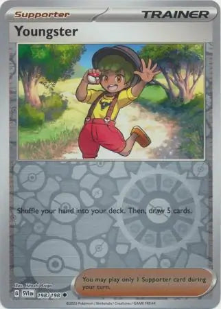 198/198 Youngster Reverse Holo Scarlet & Violet Base Set Pokémon Card