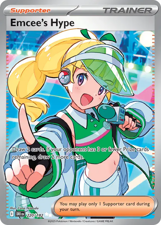 220/182 Emcee's Hype Destined Rivals Pokémon Card