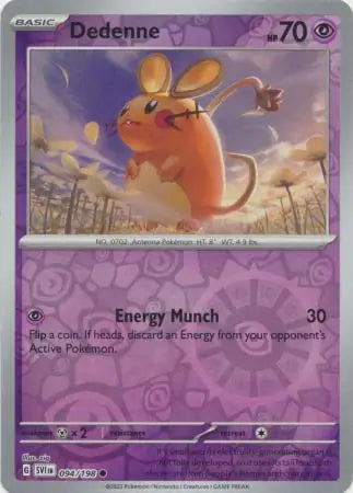 094/198 Dedenne Reverse Holo Scarlet & Violet Base Set Pokémon Card
