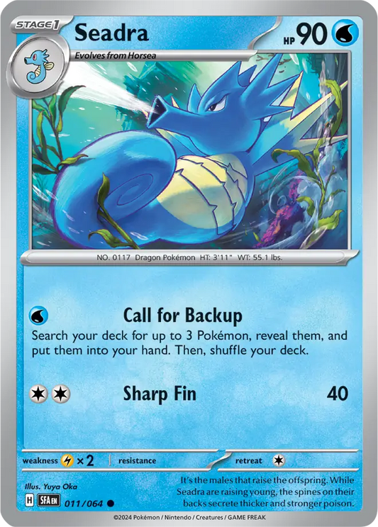 011/064 Seadra Shrouded Fable Pokémon Card