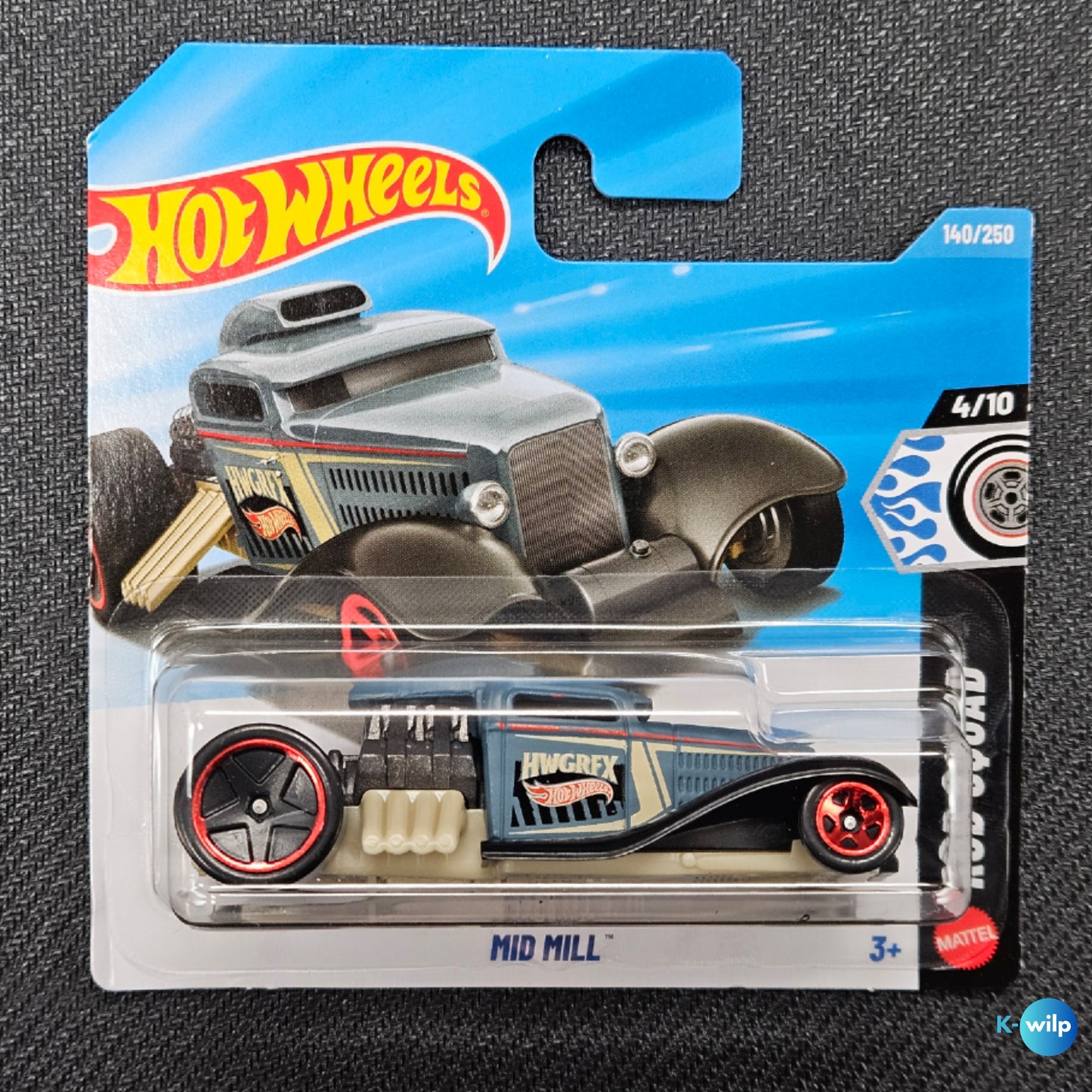 140/250 Mid Mill Rod Squad 2026 Mainline Hot Wheels Short Card Mattel
