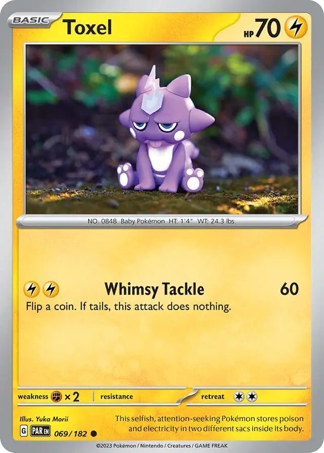 069/182 Toxel Paradox Rift Pokémon Card