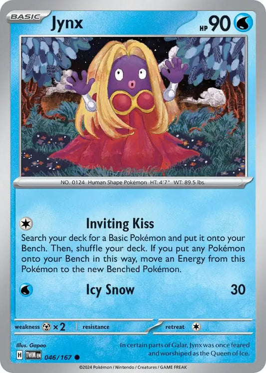 046/167 Jynx Twilight Masquerade Pokémon Card