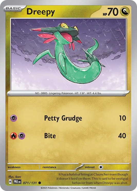 071/131 Dreepy Prismatic Evolutions Pokémon Card