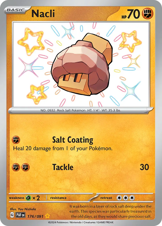 176/091 Nacli Paldean Fates Pokémon Card