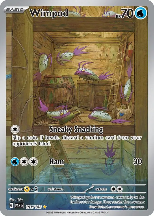 191/182 Wimpod Paradox Rift Pokémon Card