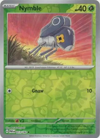 013/182 Nymble Reverse Holo Paradox Rift Pokémon Card