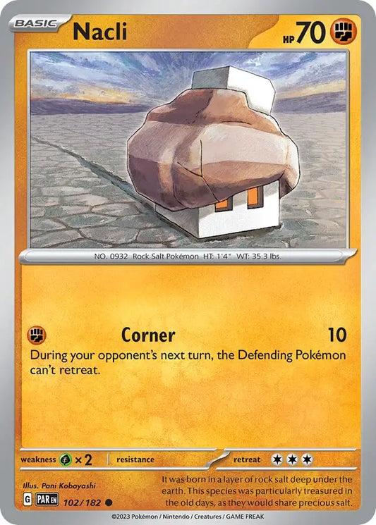 102/182 Nacli Paradox Rift Pokémon Card