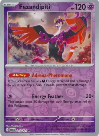 045/131 Fezandipiti Reverse Holo Prismatic Evolutions Pokémon Card