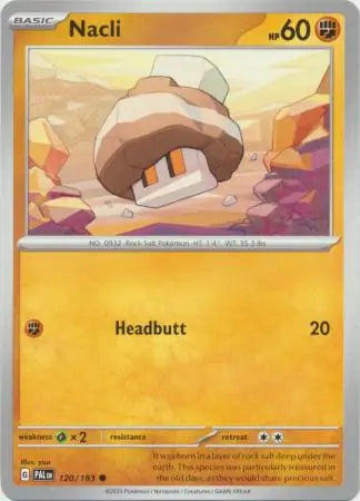 120/193 Nacli Paldea Evolved Pokémon Card