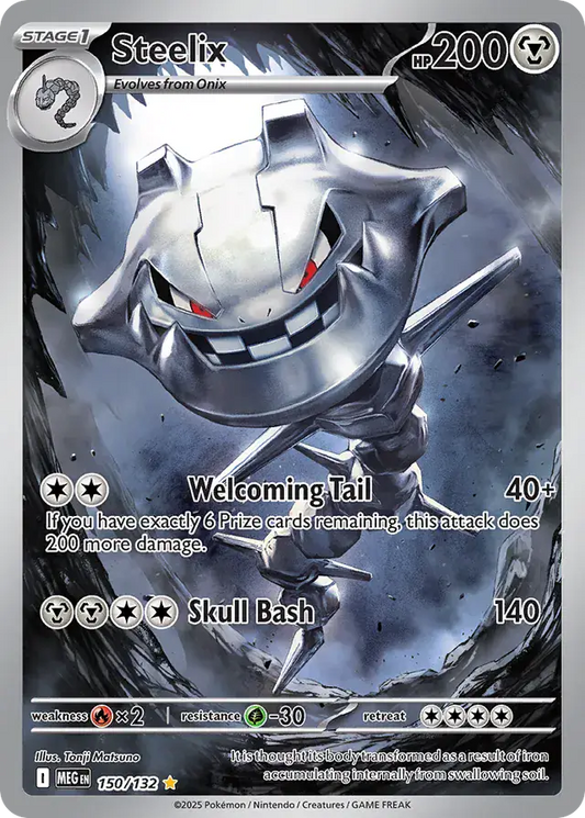 150/132 Steelix Mega Evolution Pokémon Card