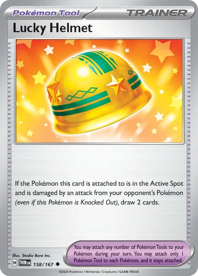 158/167 Lucky Helmet Twilight Masquerade Pokémon Card