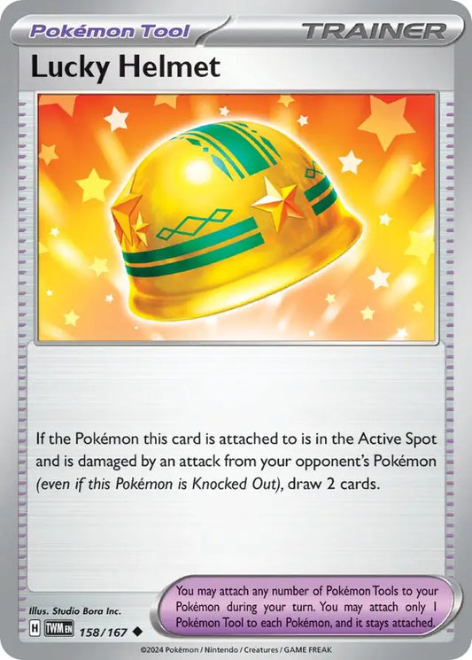 158/167 Lucky Helmet Twilight Masquerade Pokémon Card