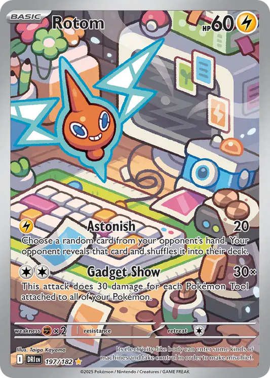 197/182 Rotom Destined Rivals Pokémon Card