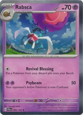 099/193 Rabsca Paldea Evolved Pokémon Card
