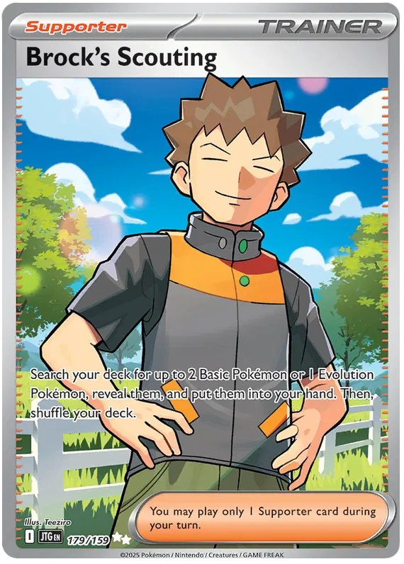 179/159 Brock's Scouting Journey Together Pokémon Card