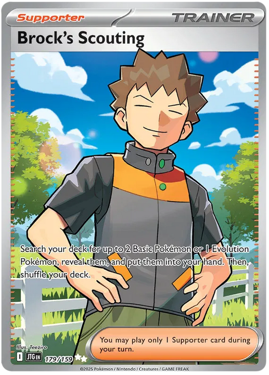 179/159 Brock's Scouting Journey Together Pokémon Card