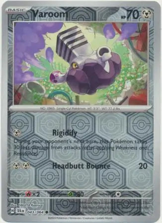 043/064 Varoom Reverse Holo Shrouded Fable Pokémon Card