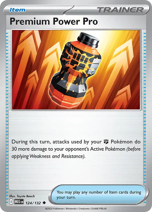 124/132 Premium Power Pro Mega Evolution Pokémon Card