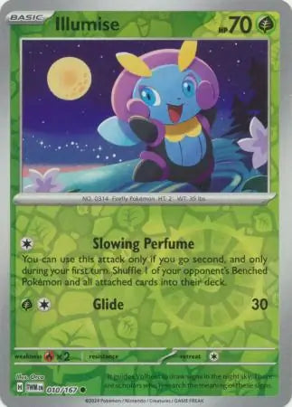010/167 Illumise Reverse Holo Twilight Masquerade Pokémon Card