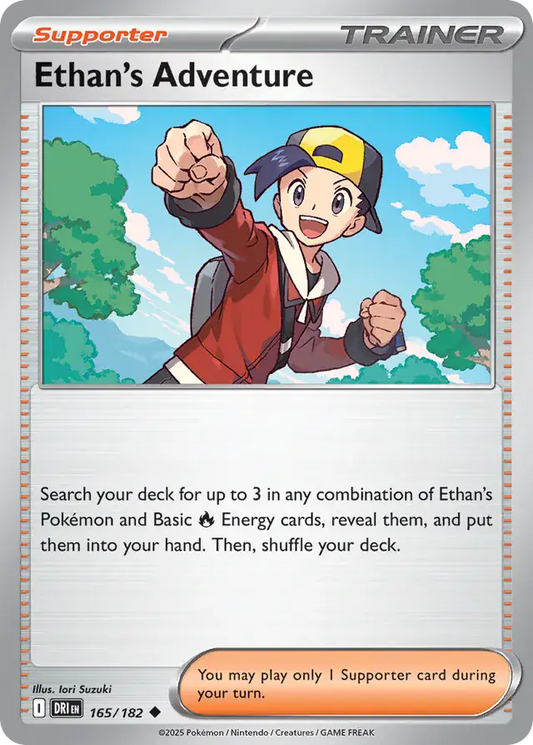 165/182 Ethan's Adventure Destined Rivals Pokémon Card