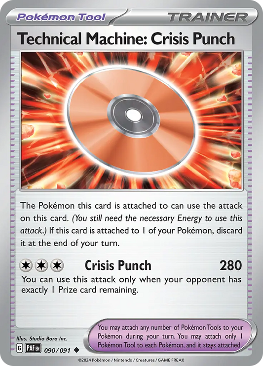 090/091 Technical Machine Crisis Punch Paldean Fates Pokémon Card