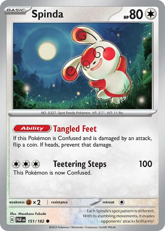 151/182 Spinda Paradox Rift Pokémon Card