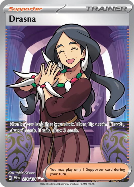 231/191 Drasna Surging Sparks Pokémon Card