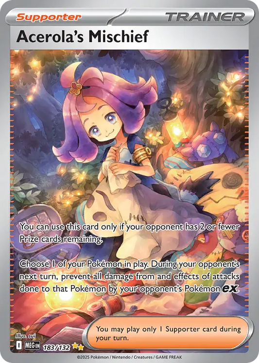 183/132 Acerola's Mischief Mega Evolution Pokémon Card